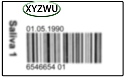 Exemple du code d'accès anonyme fourni avec votre envoi Persometrics