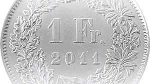 Swiss one-franc coin